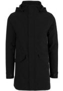 Zwarte Urban outdoor long parka regenjas van Agu