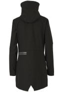 Zwarte Urban outdoor parka regenjas van Agu 2