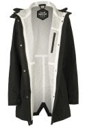 Zwarte Urban outdoor parka regenjas van Agu 5