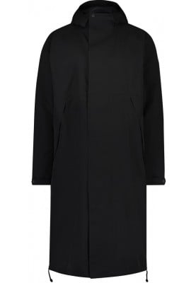 Zwarte Winter City Slicker lange regenjas Urban Outdoor van Agu