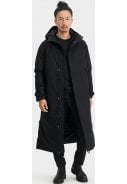 Zwarte Winter City Slicker lange regenjas Urban Outdoor van Agu 6