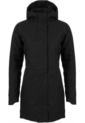 Zwarte dames winterjas Urban outdoor Clean Jacket van Agu