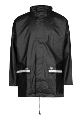 Zwarteregenjas met reflectie van Lyngsøe Rainwear 